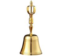 Eojpdji Timbre de mano para personas mayores lado de la cama - Campana de latón antiguo | Instrumento ritual con de llamada para el hogar, cena, iglesia, Navidad, boda, escuela, clases