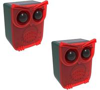 EONANT Alarma solar con sensor de movimiento para exteriores, 129 dB, alarma auditiva, seguridad intermitente, 13 sonidos para perros, barcas y disparos, jardín, granja, defensa de animales (2