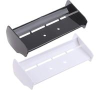EONANT Alerón trasero de plástico 1/10 RC compatible con escala 1:10 RC Off-Road Short Course Truck Buggy Racing trasero trasero (negro/blanco)