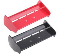 EONANT Alerón trasero de plástico 1/10 RC compatible con escala 1:10 RC Off-Road Short Course Truck Buggy Racing trasero trasero (rojo/negro)