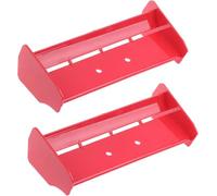 EONANT Alerón trasero de plástico RC 1/10, 2 unidades, compatible con escala 1:10, RC Off-Road Short Course, Buggy, Racing, alerón trasero (rojo)