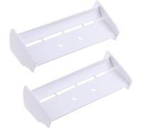 EONANT Alerón trasero de plástico RC 1/10, 2 unidades, compatible con escala 1:10, RC Off-Road Short Course, Buggy, Racing, alerón trasero (blanco)