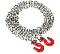 EONANT Cadena de Gancho de Remolque de Metal y Gancho de cabrestante con grillete de Remolque Accesorios de camión de Oruga RC para 1/10 Modelo de Coche RC TRX-4 axial SCX10 90046 (Rojo)