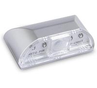 EONANT Luz de ojo de cerradura, sensor de movimiento PIR por infrarrojos LED Smart Door Lock Sensor Light, funciona con pilas con 4 LED para puerta, cocina, escalera, inodoro y más (plata, 1 unidad)