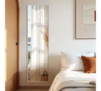 EONAZE Espejo de Pared de 4 Piezas 35 x 35 cm, Espejos Decorativos de Pared Grandes de Cristal, Espejos Adhesivos sin Marco, Espejo de Pared para Casa,Salón, Baño,Dormitorio