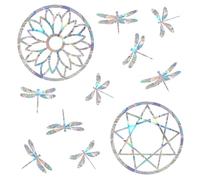 EONBES Calcomanías anticolisión para ventanas para evitar golpes de pájaros, prevención de golpes de pájaros para ventanas, salva a los pájaros de colisiones de vidrio, estilo mandala