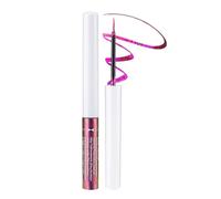 EONFAVE Camaleon - Delineador líquido de ojos líquido, resistente al agua, lápiz metálico con purpurina, delineador de ojos multicromático, punta ultrafina, lápiz de ojos de larga duración (morado)