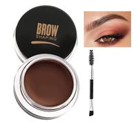 EONFAVE Gel de cejas resistente al agua, de larga duración para cejas, con cepillo, color de cejas altamente pigmentado, fácil no graso (02 café)