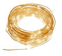 Eonfine Luces tiras de solares en alambre de cobre Flexible 72 pies 150 LED cadena al aire libre hadas luces tiras de Solar,luces ambiente,iluminación para exteriores,jardines, casas, fiesta de Navidad--2 modos (continuo / Flash) blanco cálido