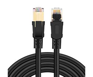 Eono by Amazon Cable Ethernet Cat 8-15M Cable de Red Ethernet Network LAN 40 Gbps, 2000MHz SFTP con Conector RJ45 para PS5, Xbox, PC, TV, Router, Switch (15M)