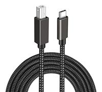 Eono Cable de Impresora USB C, 1.5M Cable USB Tipo C Macho a USB 2.0 Tipo B Macho Compatible con MacBook Pro, iPad Pro 2020, Impresora HP, Epson, Brother, Canon, DAC