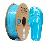 EONO Filamento de TPU de seda de 1,75 mm, flexible y brillante como la seda, Shore 95A TPU azul seda, 1 kg de TPU suave pero resistente para moda, decoración y piezas funcionales