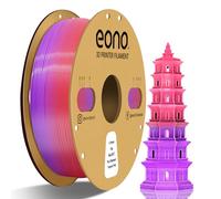EONO Filamento PLA de cambio de temperatura, 1,75 mm, cambio de color sensible a la temperatura, para impresora 3D, 1 kg (2,2 lbs), color lila a rosa