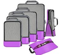 Eono Organizadores de Viaje de compresión expandibles, Impermeable Organizador de Maleta, Cubos de Embalaje, Compression Packing Cubes