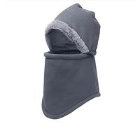 Eono Pasamontañas, Balaclava Máscara Moto Invierno Esquí Máscaras Faciales a Prueba Viento Calentador de Cuello Multifuncional Máscara para Esquiar Corriendo Ciclismo Deportes, Gris