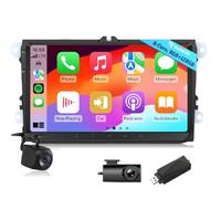 Eonon Radio de 9 pulgadas para Volkswagen Seat Skoda Polo Golf V/VI Android 13 8+128GB 4G CarPlay Android Auto WiFi GPS BT DSP MirrorLink Cámara de visión + Cámara para salpicadero + Adaptador USB DAB