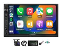 Eonon Radio de Coche inalámbrico con CarPlay y Android Auto, Radio de Coche con Pantalla táctil QLED de 7 Pulgadas, Doble DIN, Lector de USB Tipo C y Carga rápida X3