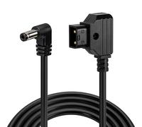 Eonvic 12V V-Mount D-Tap a 2.1x5.5mm DC Barrel Cable de alimentación para Atomos Shogun Monitor (cable CC de ángulo derecho)
