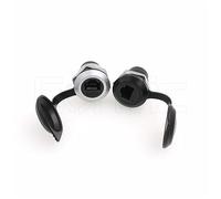 Eonvic 2 conectores de montaje en panel RJ45 Cat6, adaptador de acoplamiento de montaje fijo Cat5/5e/6 8P8C Ethernet LAN, sello antiaflojamiento, cubierta a prueba de polvo para salpicadero (2