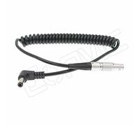 eonvic 2 pines macho ángulo recto Cable en espiral de alimentación CC teradek perno