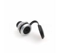 Eonvic Acoplador de montaje en panel USB tipo C 3.1, conector USB fijo hembra a hembra, sello antiaflojamiento, cubierta a prueba de polvo para salpicadero (USB tipo C redondo, plateado, 1 unidad)