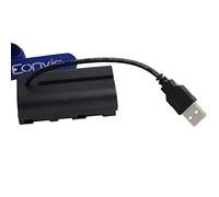 Eonvic Adaptador de corriente para Atomos Shogun Monitor NP-F970 DC acoplador batería ficticia a USB