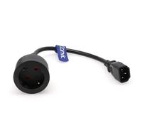 EONVIC - Cable adaptador corto IEC 320 C14 con enchufe hembra europeo, para UPS PDU