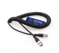 Eonvic Cable BNC HD SDI Cable de extensión en espiral 75 Ohm Cable coaxial RF para cámaras de video 4K (recta)