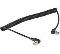 Eonvic Cable BNC HD SDI Cable de extensión en espiral 75 Ohm RF Cable coaxial para cámaras de vídeo 4K (ambos ángulo recto)