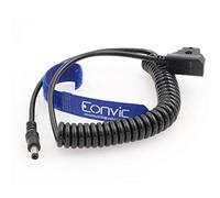 Eonvic Cable de alimentación D-Tap de montaje en V de 12 V a 2,1 x 5,5 mm CC para monitor Atomos Shogun (cable en espiral CC)