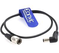 Eonvic Cable de alimentación Hirose de 4 pines a barril de ángulo recto Cable de CC para dispositivos de sonido 633/644/688 Zaxcomn Zoom F4/F8 grabadora (24''/60cm)