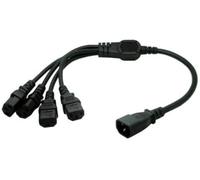 Eonvic Cable de alimentación IEC 320 C14 macho a 4XC13 hembra Y tipo divisor cable de alimentación