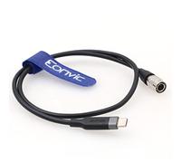 Eonvic Cable de alimentación macho de 12 V 3 A PD USB tipo C a Hirose de 4 pines para grabadora de dispositivo de sonido Zoom F4 F8