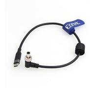 Eonvic Cable de alimentación USB C a bloqueo de 5,5 x 2,5 mm CC para monitor Atomos Ninja V