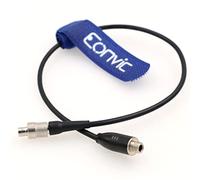 Eonvic Cable de audio de bloqueo de 3,5 mm hembra a FVB 00B macho de 3 pines para transmisor Sennheiser ME2 a SK50 SK250 SK2000 Zaxcom TRX 30 cm