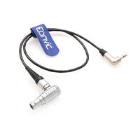 Eonvic Cable de audio para grabador de monitor Atomos Shogun en ángulo recto 1B 10 pines macho a 3,5 mm TRS mono macho en ángulo recto para cámara Sony D11/D21/D22/D27