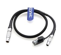 Eonvic Cable de control de cámara Ethernet 1B de 10 pines macho a RJ45 y cable macho de 2 pines para cámara ARRI Alexa