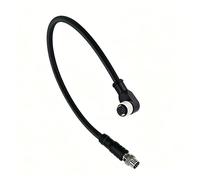 Eonvic Cable de datos de alimentación M8 a M12 para Unitree Go2 y DJI Livox Mid-360 LiDAR, M12 12 Pin A Code Aviation hembra ángulo recto a M8 6 pines conector macho, 50 cm