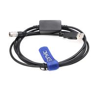 Eonvic Cable de datos de descarga USB Hirose 6pin Total Stations Cable de datos para Nikon Total Stations DTM-322/352/452C/532 NPL-332, compatible Win11
