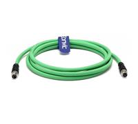 Eonvic Cable de datos industrial M8 de 4 pines A macho a macho Cat5e Gigabit Ethernet Shield High Flex para sensores Beckhoff ZK1090-3191 de 2 m