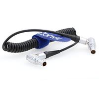 Eonvic Cable de dispositivos de sonido con código de tiempo en espiral para Zaxcom Denecke Alexa XL-BHL-LL 5pin a 5pin macho conector (ángulo derecho 5 pin cable en espiral)