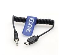 Eonvic Cable de liberación de obturador de cámara N3 de 3,5 mm a cable en espiral para cámara Nikon Z7 Z6 Z6III Z7II D750 D7500 D7200 D3200 D3100.
