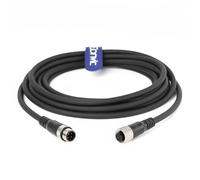 Eonvic Cable de sensor industrial M12 de 4 pines macho a hembra, código M12 A, conector de aviación recto, cable eléctrico Profibus (4 m)