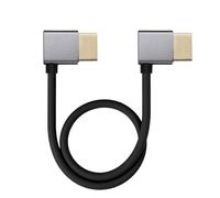 Eonvic Cable de silicona 8K HDMI 2.1 de 48 Gbps, ultra alta velocidad, soporta 8K a 60Hz 4K a 120Hz para cámara Sony PXW-FS7/FS7K FX3 FX6 FX9 Canon XF305 XF300 XF705 C700 C500 Mark II negro 1 m