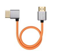 Eonvic Cable de silicona HDMI 2.1 8K de 48 Gbps, ultra alta velocidad, soporta 8K a 60Hz 4K a 120Hz para Sony CineAltaV2, para Z CAM E2-F8, para cámaras Canon EOS R5 C, para PS5 Pro/Xbox Orange 0.5 m