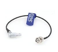 Eonvic Cable de sincronización de código de tiempo BNC en ángulo recto a EXT 9 pines para cámara RED Komodo 6K