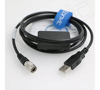Eonvic Cable de transferencia de datos USB a 6 pines macho para estaciones totales SOKKIA