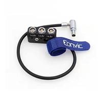 Eonvic Cable divisor de alimentación EXT-RS Adaptador de caja de distribución de energía Cable de ángulo recto F3 Pin macho a Fischer 3Pin y 0B 22pin para ARRI Alexa Mini