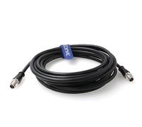 Eonvic Cable Ethernet M12 Cat6e X-Code 8 pines macho a 8 pines macho de alta flexibilidad Sheild Industrial Gigabit Ethernet Cable para aplicación industrial (3M)