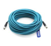 Eonvic Cable Ethernet M12 X-Code de 8 pines macho a macho Cat7e de alta flexibilidad blindado Industrial Gigabit Ethernet Cable de red para sensores de automatización industrial, cámara robótica, 25 m